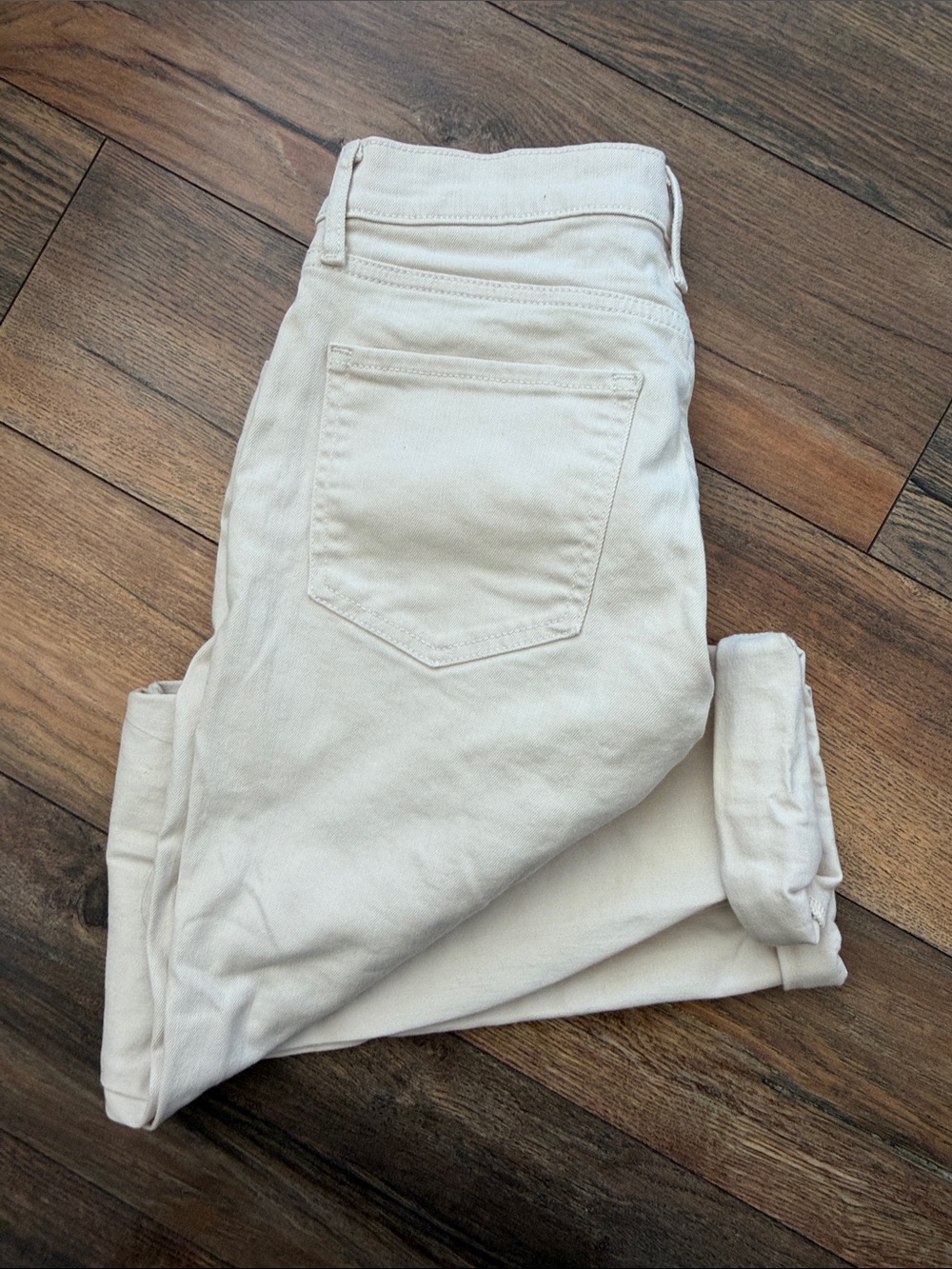 Banana Republic Off-White Skinny Jeans